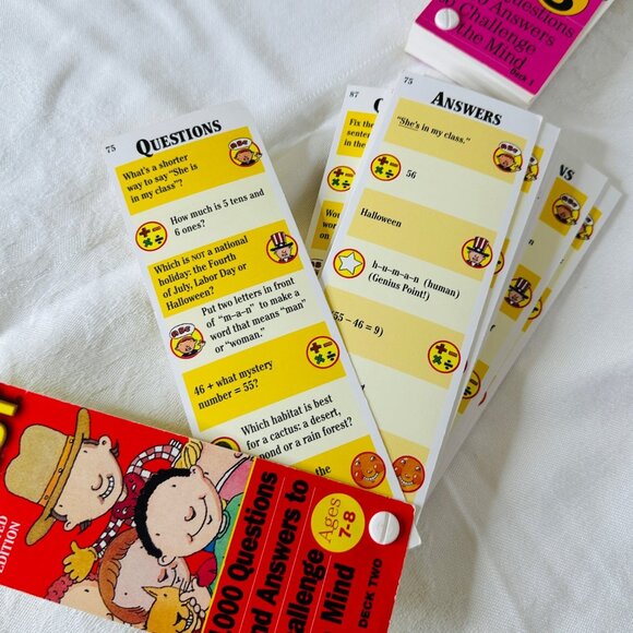 Brain Quest 2nd & 3rd Grade Deck Set of 2 Questions Educational Children Learn - Picture 4 of 9